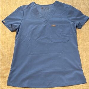 Figs Catarina ceil blue scrub top